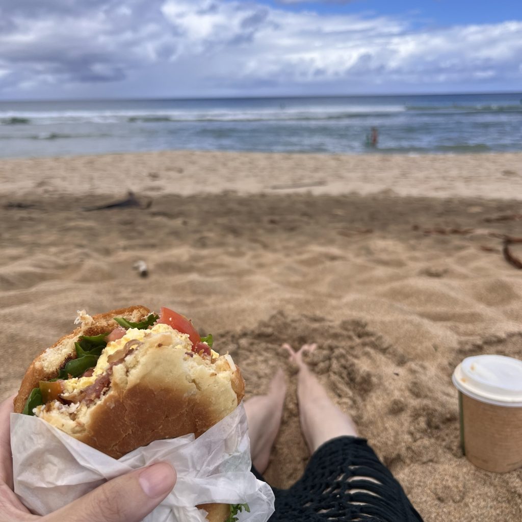 Brekkie on the beach 